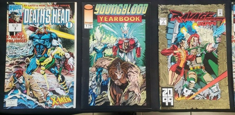 MISC COMICS 10PC (VF) TEN ISSUE #1'S, RAVAGE 2099, MACHINE TEEN 1984-2005