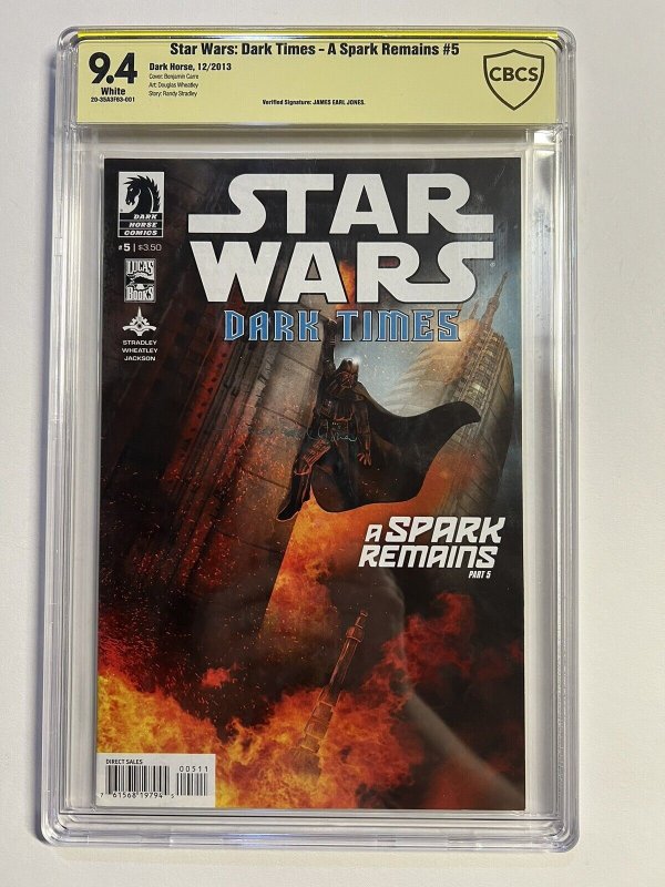 Star Wars Dark Times A Spark Remains 5 CBCS Signed James Earl Jones Darth Vader