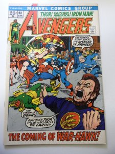 The Avengers #98 (1972) FN Condition