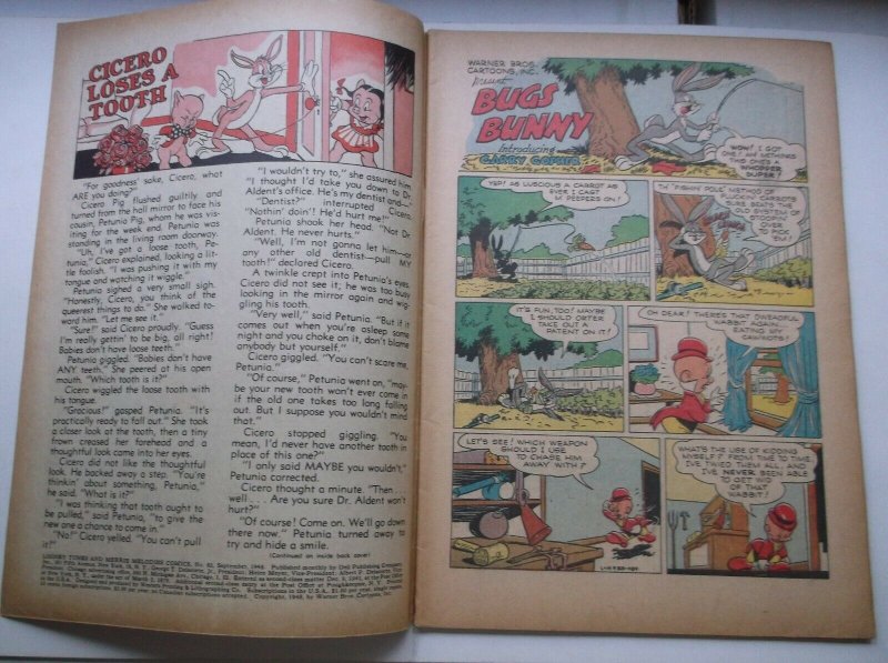 DELL: LOONEY TUNES AND MERRIE MELODIES #83, FEATURING: BUGS/PORGY, 1948, FN!!! 