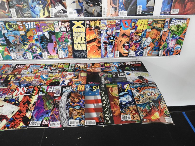 Huge Lot 180+ Comics W/ Wolverine, Flash, Ghost Rider, +More! Avg FN+ Condition!