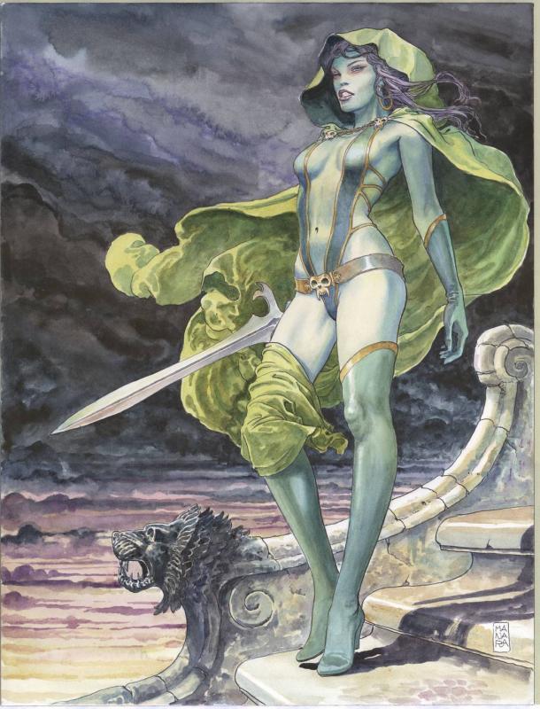 Guardians of the Galaxy Gamora Poster by Manara (24 x 36) - Rolled/New!