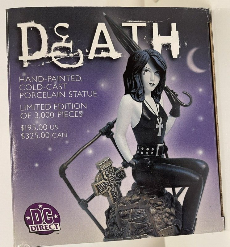 DC Direct Death Hand-Painted Cold-Cast Statue Vertigo