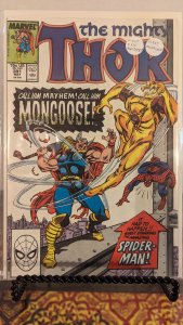 Thor #391 (1988) 1st Eric Masterson (Thunderstrike) & Mongoose. Spiderman App