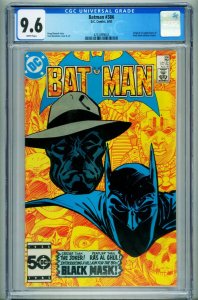 BATMAN #386 CGC 9.6 1985 1st BLACK MASK-WHITE PAGES- 4253099003