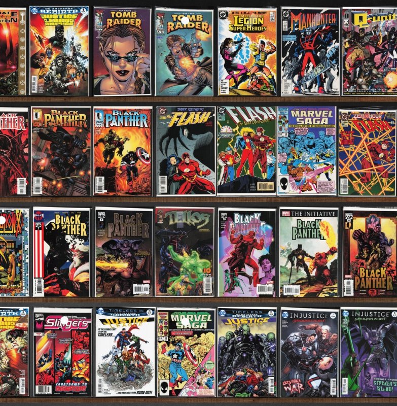 Huge Lot 140+ Comics with Black Panther, Slingers, Justice League & More!