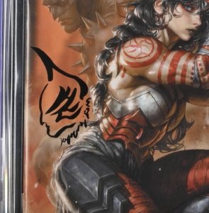 ABSOLUTE WONDER WOMAN #15 CGC 9.8 SS ? COVER D KYUYONG EOM SIGNED AND REMARKED