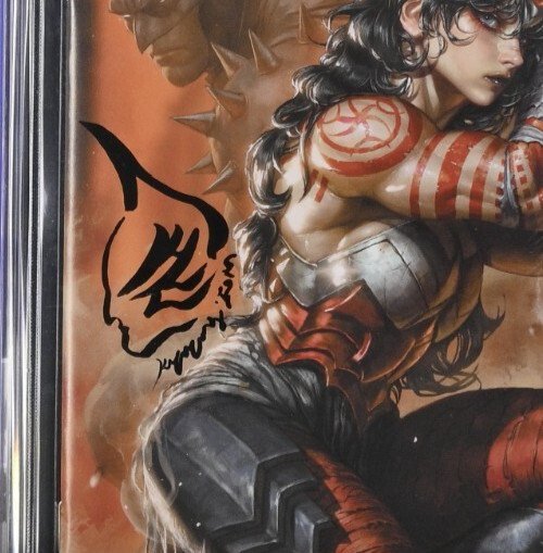 ABSOLUTE WONDER WOMAN #15 CGC 9.8 SS ? COVER D KYUYONG EOM SIGNED AND REMARKED
