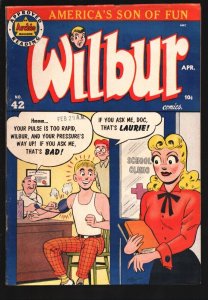 Wilbur #42 1952-Teen Humor-Katy Keene fashion story with spicy poses-VF