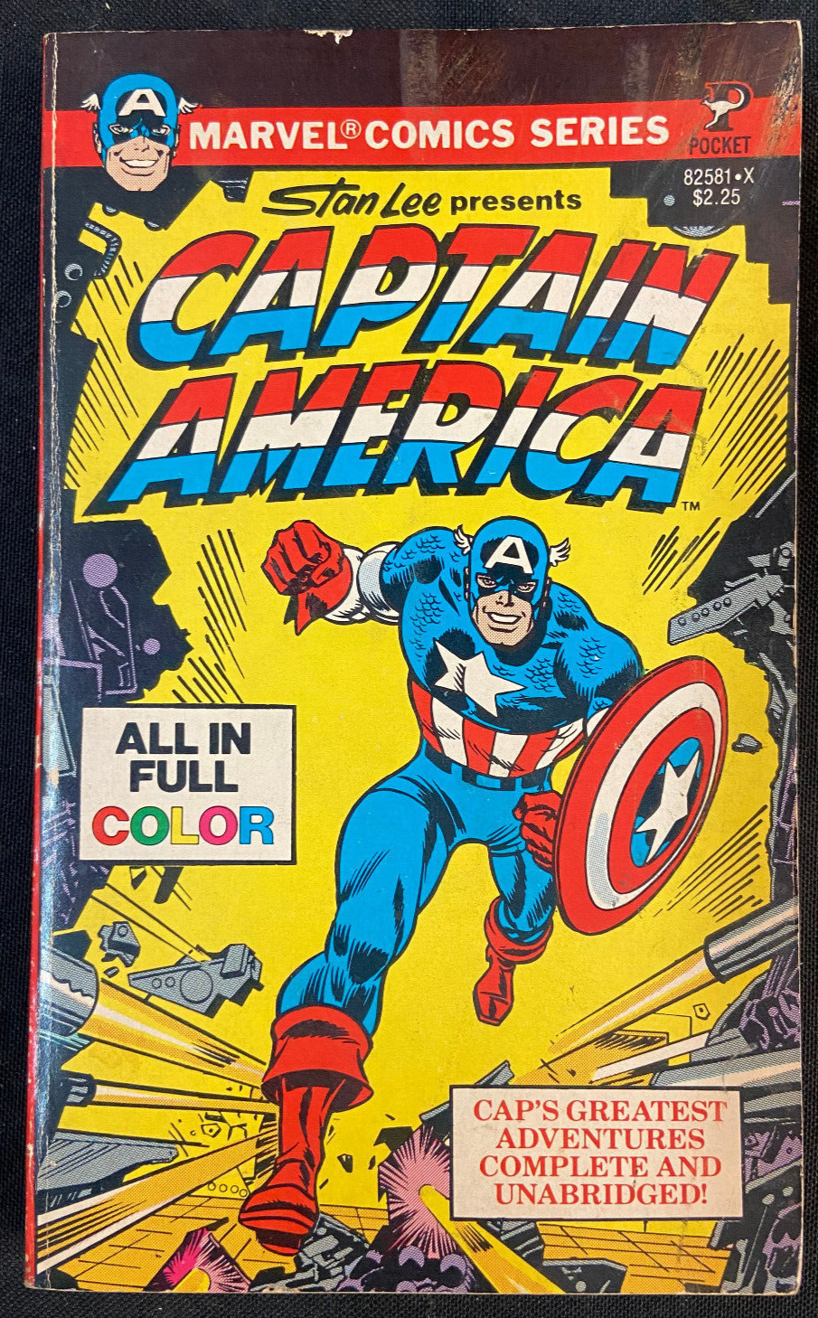 Captain America Pocket Comics Paperback Book FN/VF 1979 Comic Books