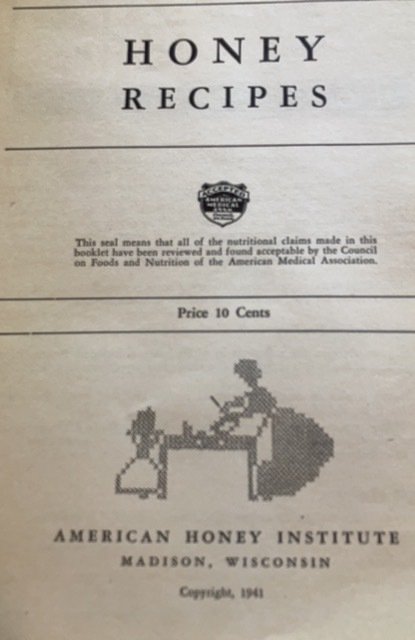 Old favorite honey recipes, 1941, RICE’s lucky Clover, honey, mint!