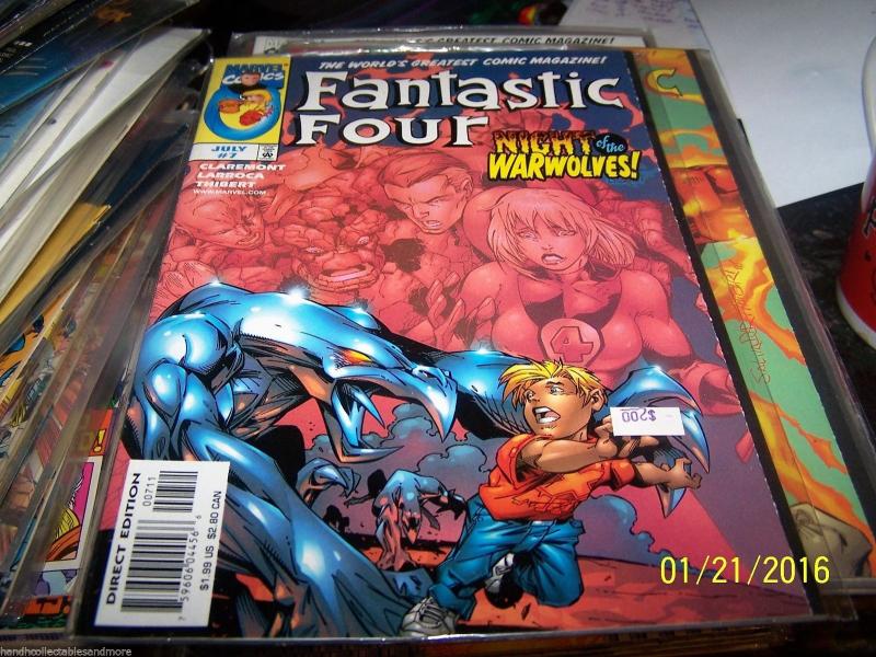 FANTASTIC FOUR   # 7 vol 3  1997 MARVEL  warwolves   