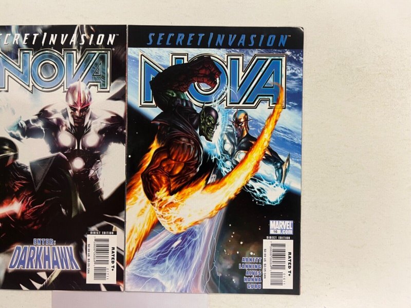 2 Nova Marvel Comic Books # 16 17 Avengers Defenders Iron Man Hulk 15 JS44