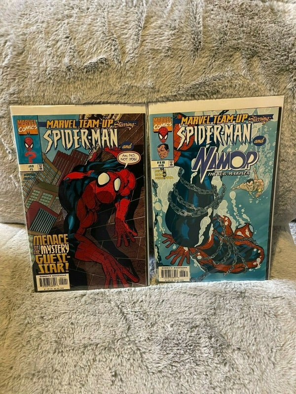 Lot of 2 Books Marvel Team-Up Starring Spider-Man # 5 & 6 (1997) Comics