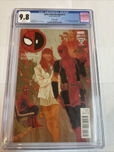 Spider-Man / Deadpool (2016) # 1 (CGC 9.8 WP)  “Fried Pie” Variant Cover!