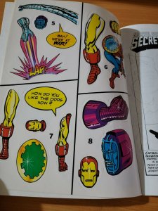 Marvel Super Heroes Secret Wars Sticker Adventures ~ NOT USED ~ 1984 Marvel Doom