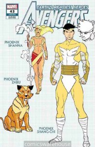 AVENGERS (2018 MARVEL) #43 VARIANT 1:10 GARRON DESIGN NM G27744