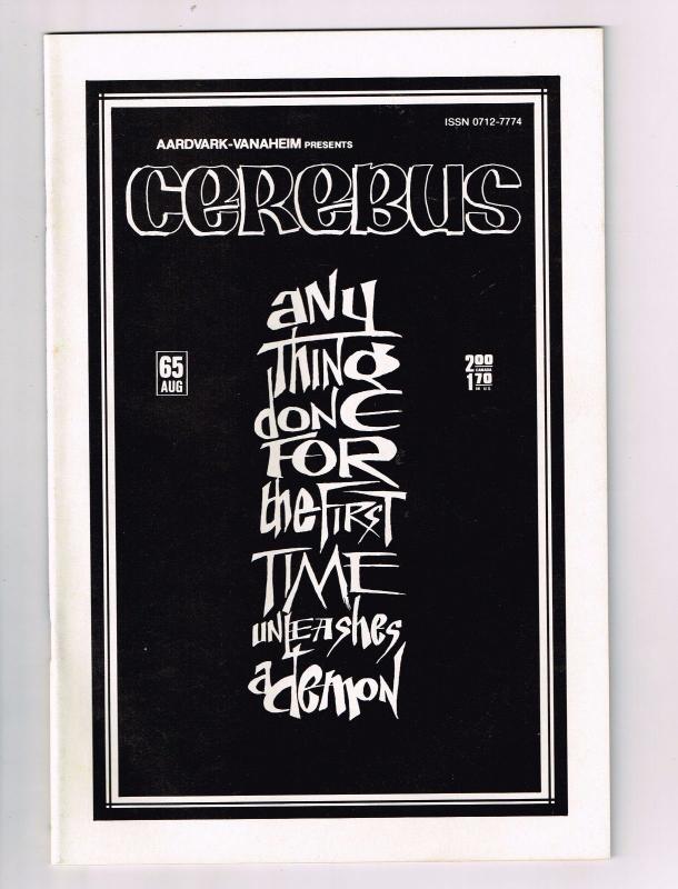 Cerebus The Aardvark # 65 NM Aardvark-Vanaheim Comic Book Dave Sim 1st Print S10