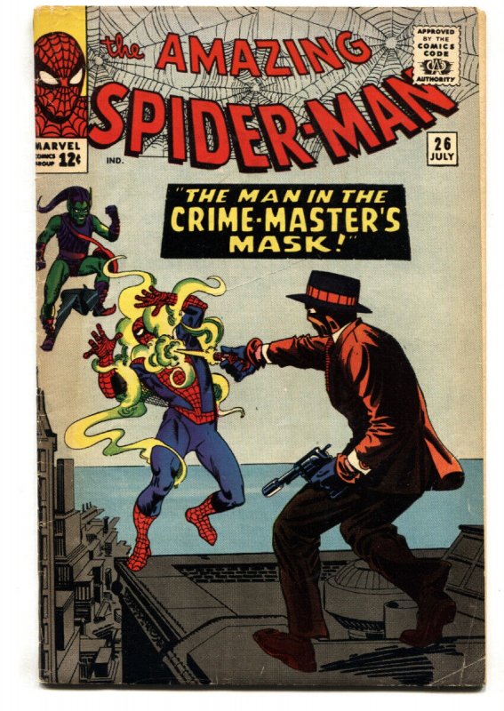 Amazing Spider-Man #26 -- 1965 -- 1st Crime Master -- Green Goblin -- VG/FN