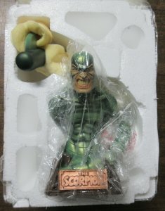 Scorpion Spider-Man Art Asylum Rogue's Gallery Bust Figure Spiderman Japan Rare 699788210437