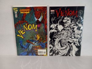 VENOM #1 AND VENOM #6: BLACK AND WHITE VARIANT - FREE SHIPPING