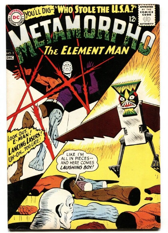 METAMORPHO #3 ELEMENTS  WILD ACTION 1965 DC SUPER HERO FN