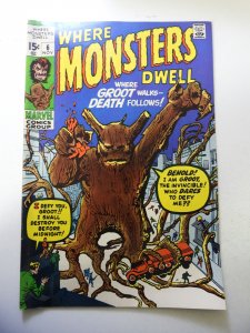 Where Monsters Dwell #6 (1970) FN Condition
