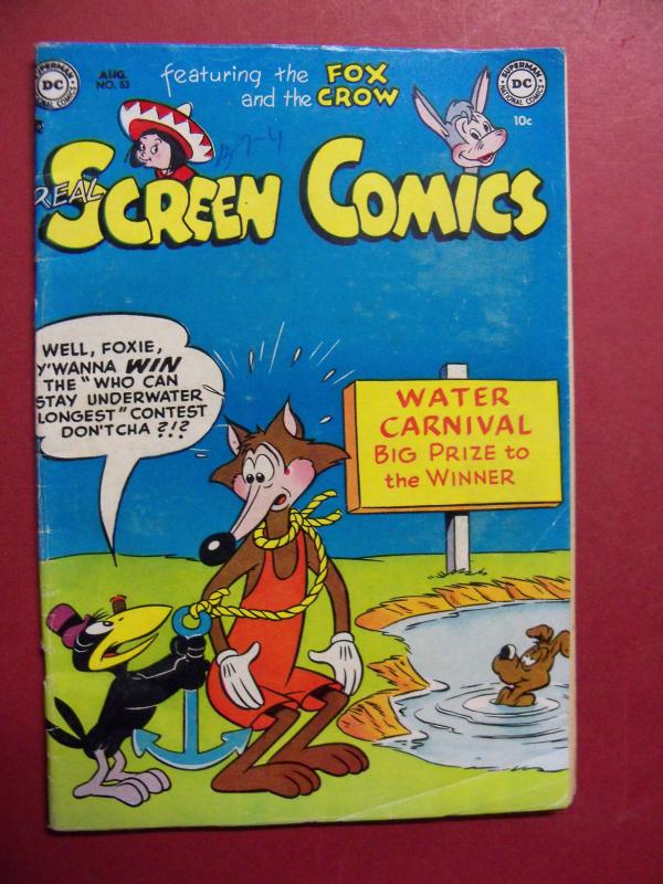 REAL SCREEN COMICS #53 VERY GOOD (4.0) DC COMICS 1952