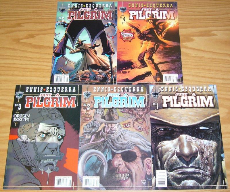 Just A Pilgrim #1-5 VF/NM complete series GARTH ENNIS black bull comics set lot