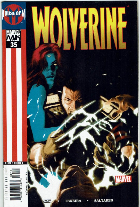 Wolverine #35 (2003 v3) Daniel Way House of M Mystique NM