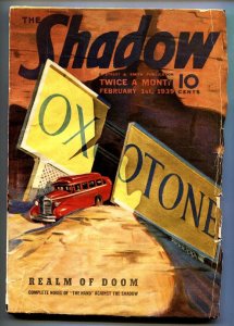 PULP:  SHADOW 1939 FEB 1-STREET AND SMITH PULP WALTER GIBSON VG