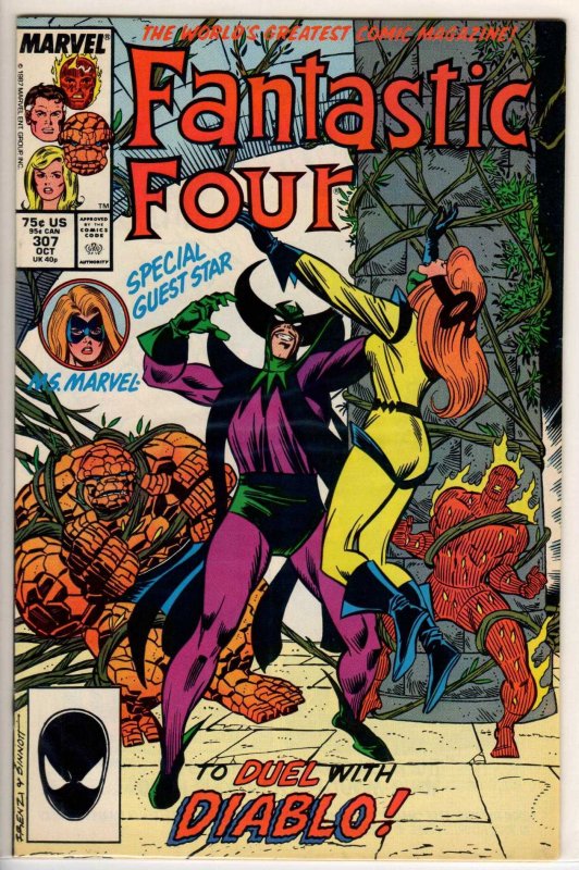Fantastic Four #307 Direct Edition (1987) 9.2 NM-