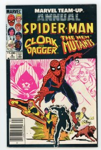 Marvel Team-Up Annual #6 Spider-Man New Mutants Cloak & Dagger Newsstand FN+