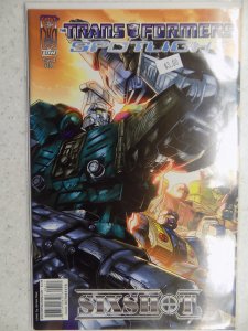 TRANDFORMERS SPOTLIGHT SIXSHOT # 1 CVR A