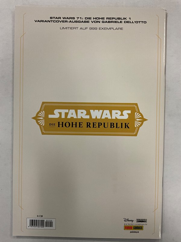 Star Wars: The High Republic #1 Panini Comics Cover (2021)