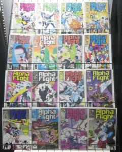 ALPHA FLIGHT MASSIVE COLLECTION! 78 ISSUES!  Marvel 1983! John Byrne! Jim Lee