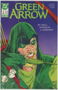 Green Arrow #5 (1987) - 9.4 NM *Gauntlet*