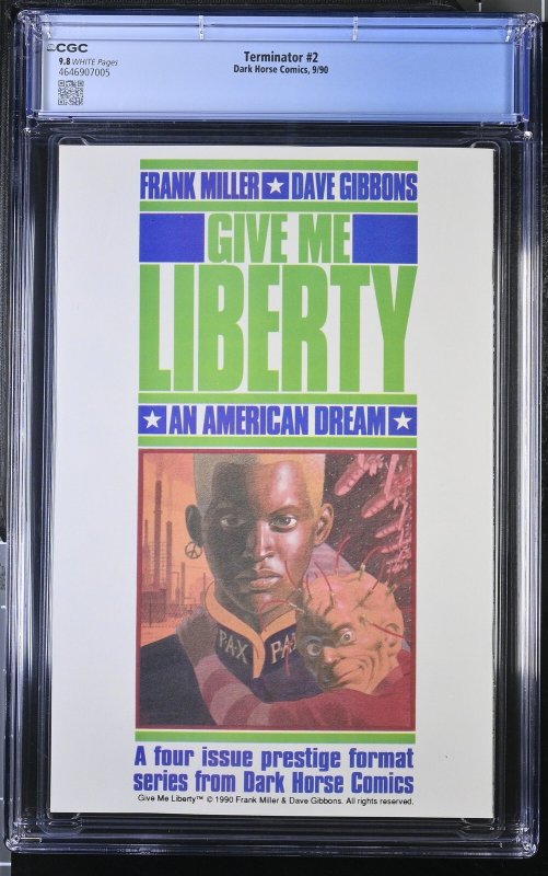 Terminator #2 (9/90) Graded CGC 9.8