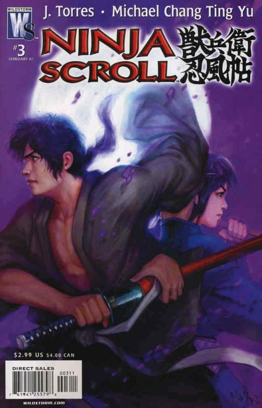 Ninja Scroll #3 VF/NM; WildStorm | save on shipping - details inside