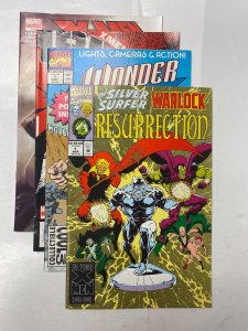 4 MARVEL comic books X-Men Die #2 X-Men 198 #3 Wonder Man #1  73 KM19