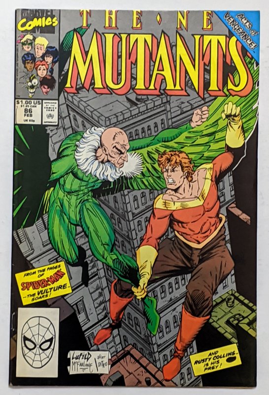 New Mutants #86 (Feb 1990, Marvel) F/VF 7.0 Rob Liefeld art 1st brief Cable