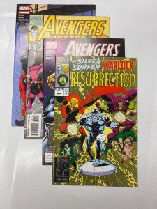 4 MARVEL comic books Daredevil #8 Avengers West #99 Avengers Infinity #4 65 KM19