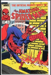 The Official Marvel Index to the Amazing Spider-Man #5 (1985) Spider-Man
