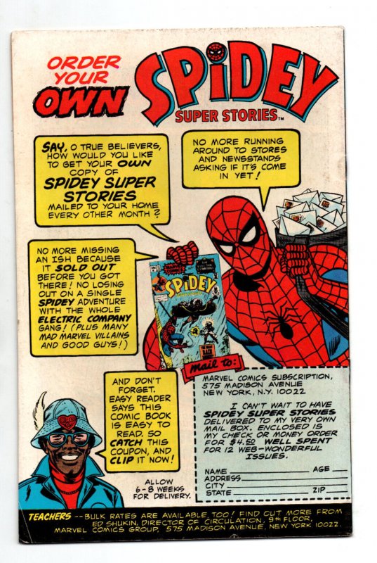 Spidey Super Stories #15 - Storm - Electric Company - 1976 - VF