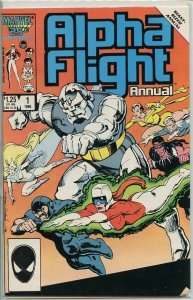 Alpha Flight #1 ANNUAL Marvel Comics 1986 (FNVF)