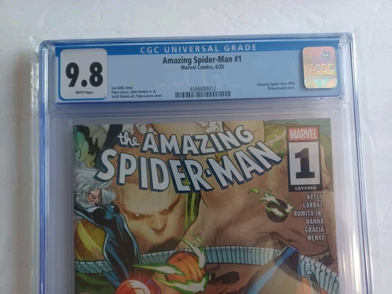 Amazing Spider-Man #1 Wrap Around Cover - 2025 - CGC 9.8