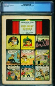 Great Comics #1 1941 CGC 5.0-Bob Kane-1st Great Zarro 1569829003