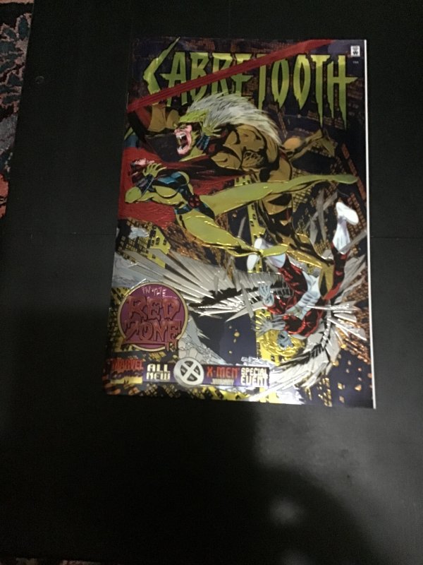 Sabretooth Special (1995) Stunning hollow foil cover! High grade! NM- Wow!