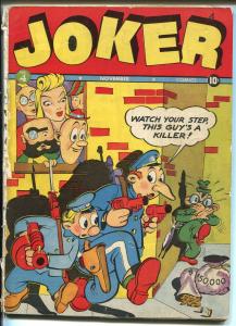 Joker #4 1942-Timely-Wolverton-Tessie Typist-Powerhouse Pepper-GOOD/VG