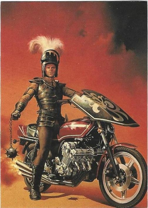 1991 Boris Vallejo Card #70 Knight on Wheels